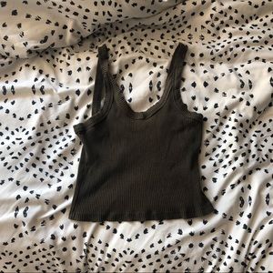 army green crop from OOTD FASH